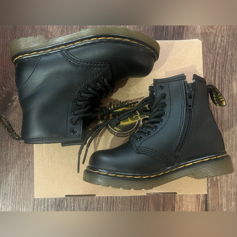 Dr. Martens Black Leather Boots